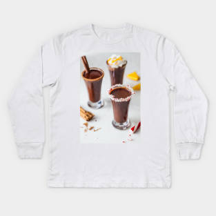 Chocolate Drinks Kids Long Sleeve T-Shirt